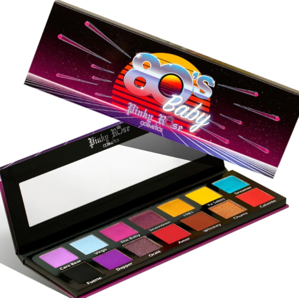 Pinky Rose "80's Baby" 14-pan Bold Color Rainbow Eyeshadow Palette